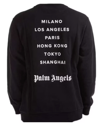 Palm Angels Milano Sprayed Logo Crewneck