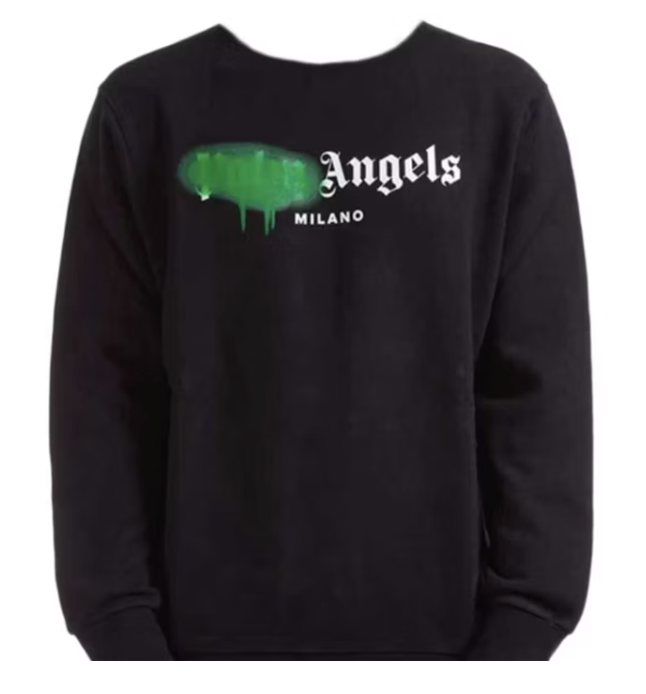 Palm Angels Milano Sprayed Logo Crewneck