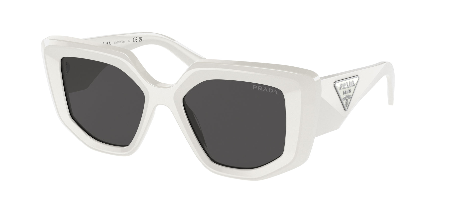 Prada Irregular Sunglasses White