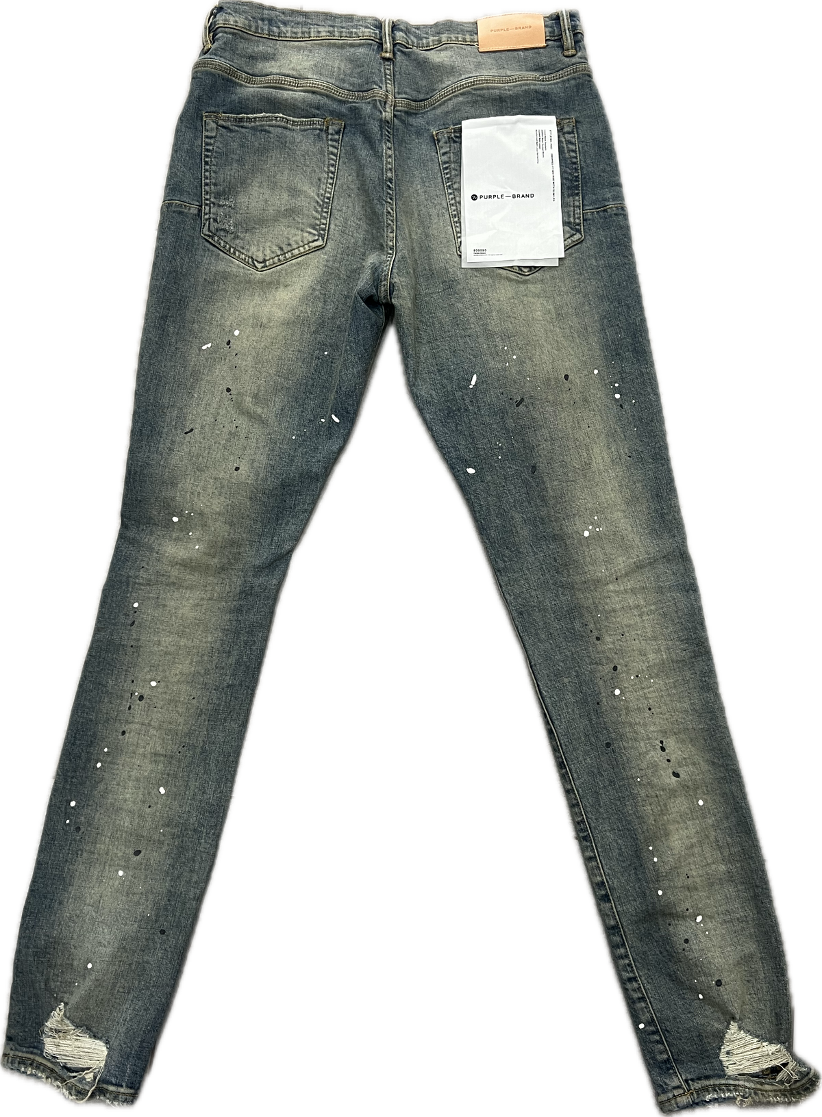 Purple Brand Slim Fit Jeans Washed Drip Denim