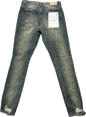 Purple Brand Slim Fit Jeans Washed Drip Denim