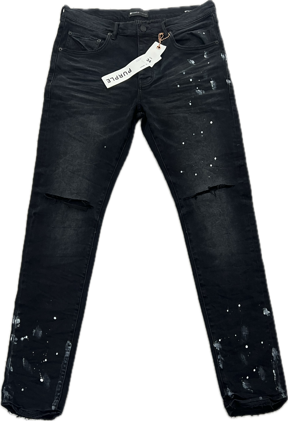 Purple Brand Slim Fit Jeans Black