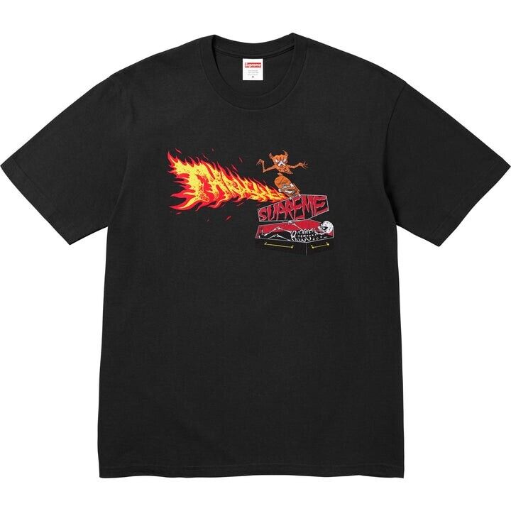 Supreme Thrasher Back Tail Black Tee