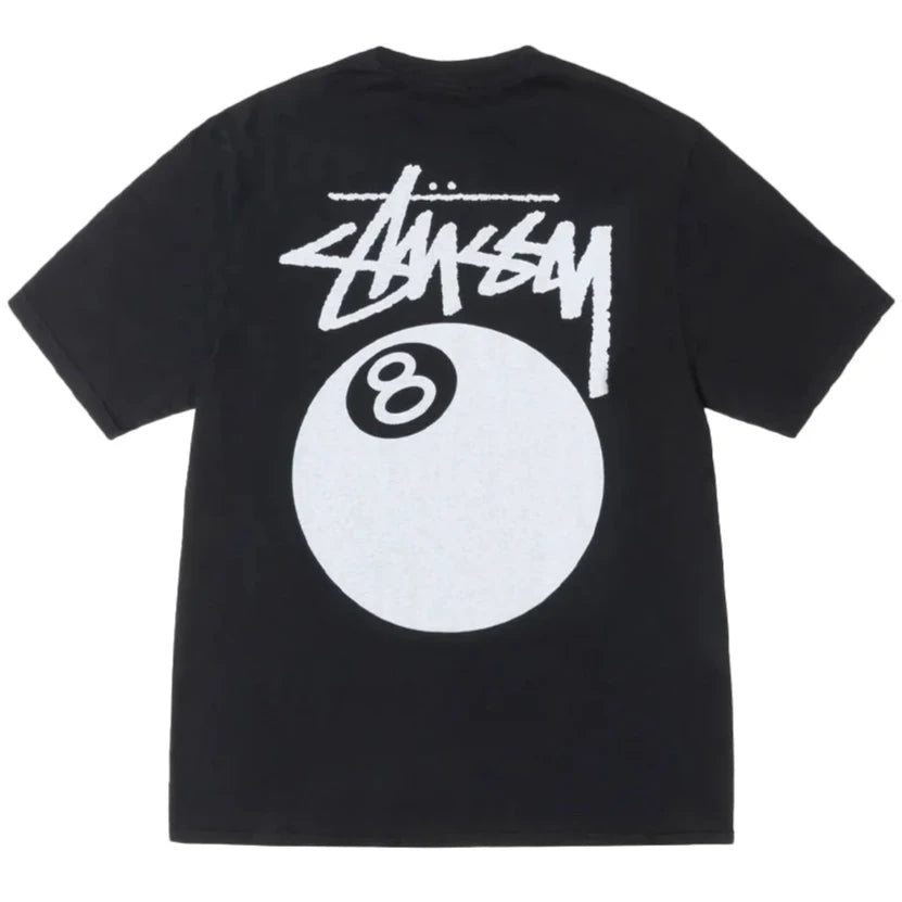 Stussy 8 Ball Pigment Dyed Black Tee