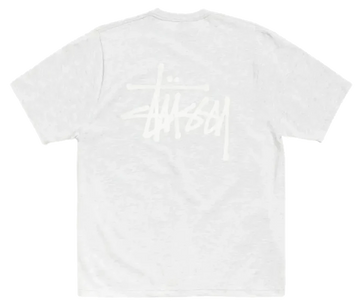 Stussy Basic Logo Tee Ash Heather