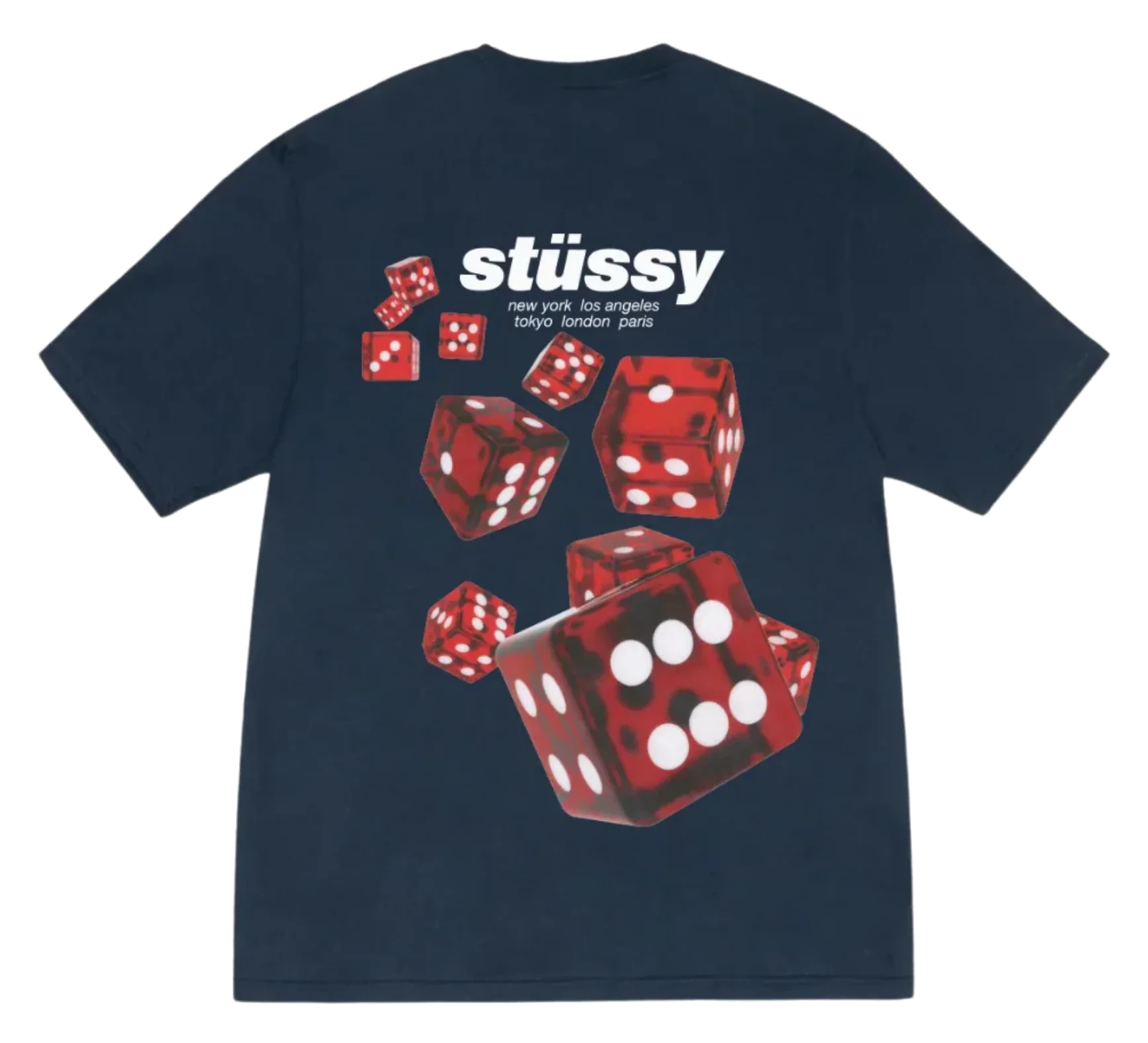 Stussy Rollers Tee Navy