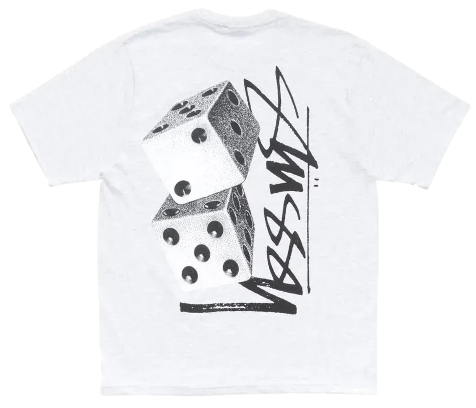 Stussy Tall Dice Tee Ash Heather
