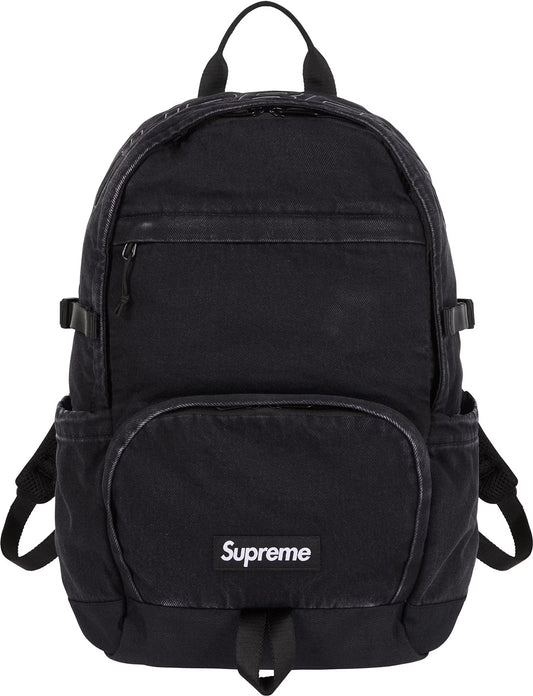 Supreme Denim Backpack Black FW25