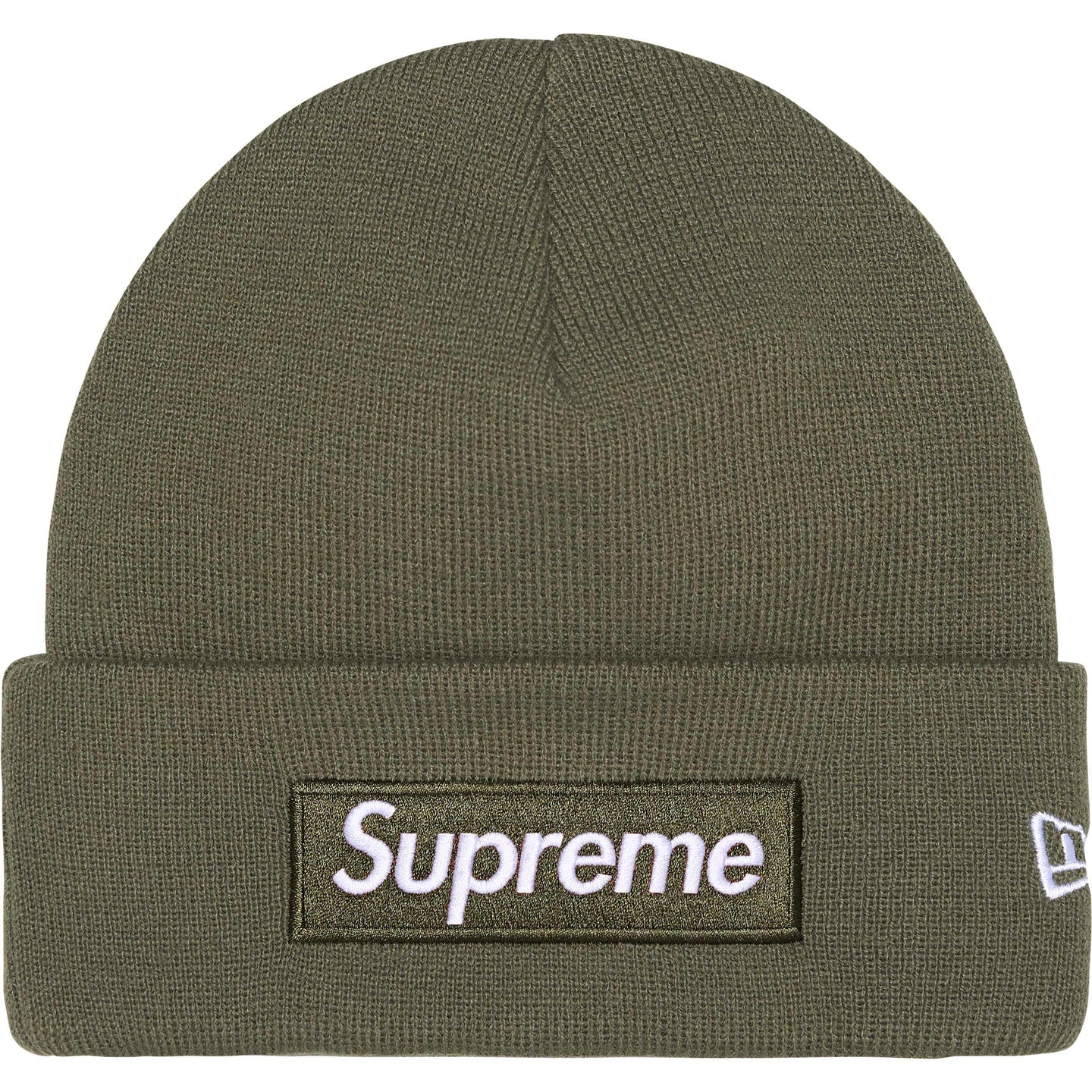 Supreme New Era Box Logo Beanie 'Light Olive' FW25