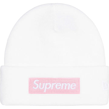 Supreme New Era Box Logo Beanie 'White' FW25