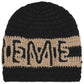 Supreme Crochet Logo Beanie Black