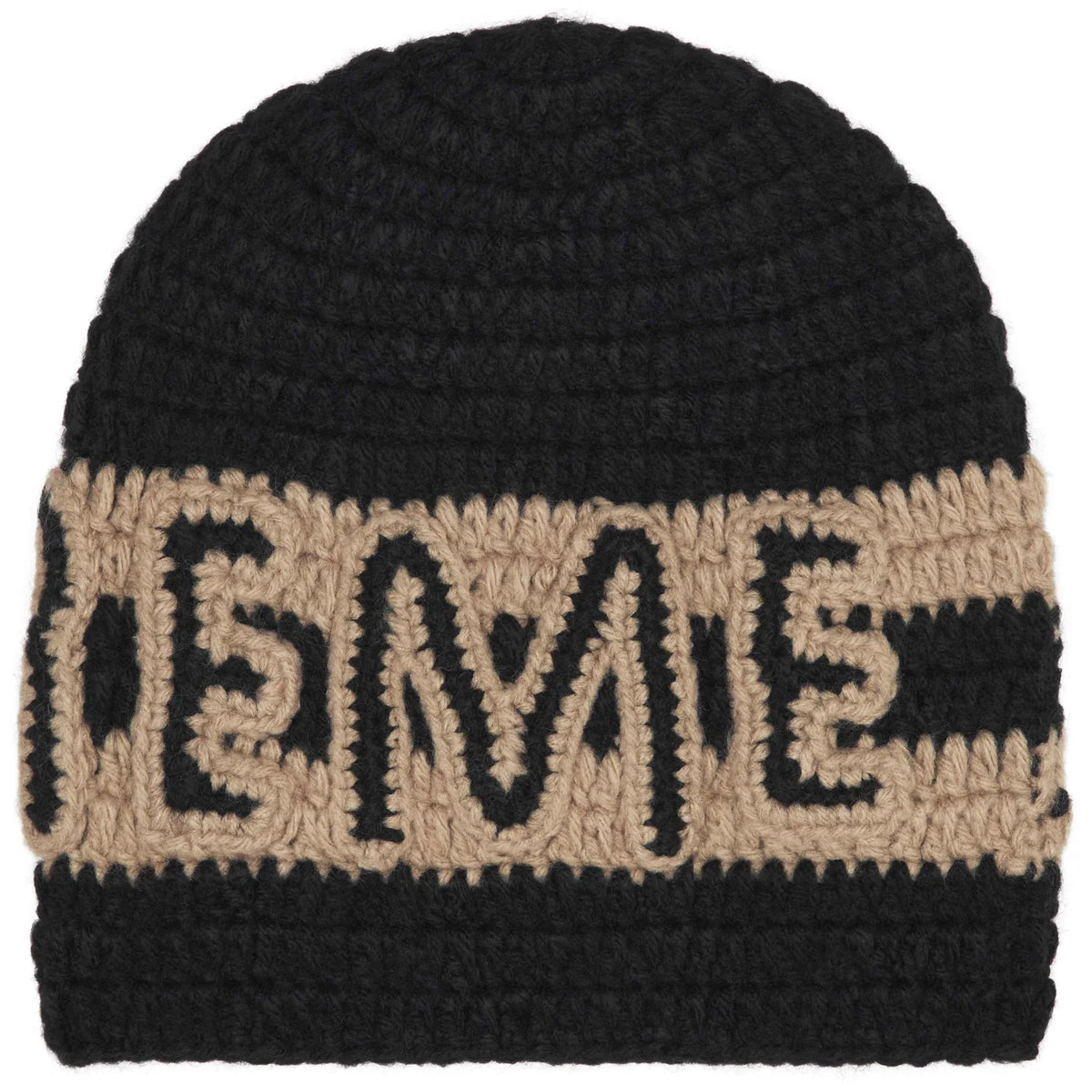 Supreme Crochet Logo Beanie Black