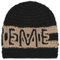 Supreme Crochet Logo Beanie Black