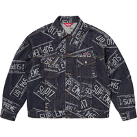 Supreme Denim Trucker Jacket License Plate