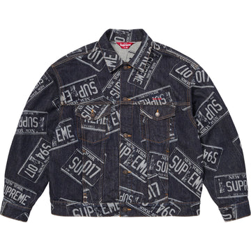 Supreme Denim Trucker Jacket License Plate