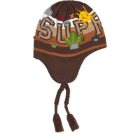 Supreme Felt Appliqué Earflap Beanie Brown