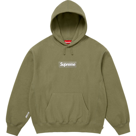 Supreme Box Logo Hooded Sweatshirt 'Light Olive' FW25