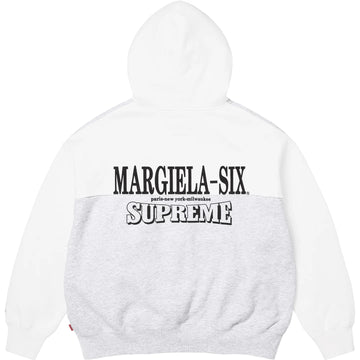 Supreme MM6 Maison Margiela Eagle Zip Up Hooded Sweatshirt Ash Grey