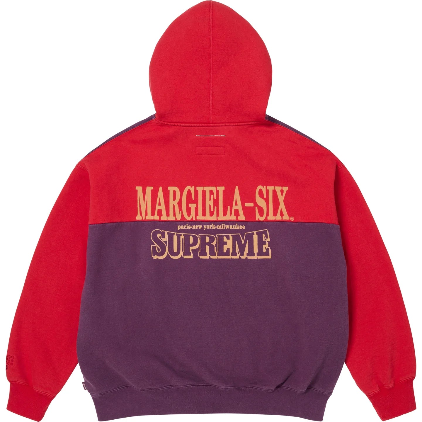 Supreme MM6 Maison Margiela Eagle Zip Up Hooded Sweatshirt Purple