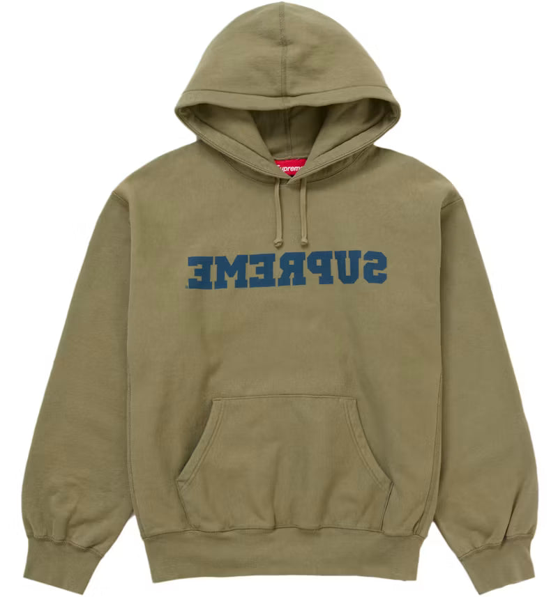 Supreme Reverse Hooded Sweatshirt Dusty Olive