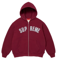Supreme Arc Thermal Lined Zip Up Hooded Sweatshirt Cardinal