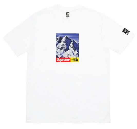 Supreme x The North Face Mountain Tee White