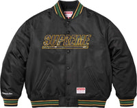 Supreme Mitchell & Ness Camo Logo Varsity Jacket