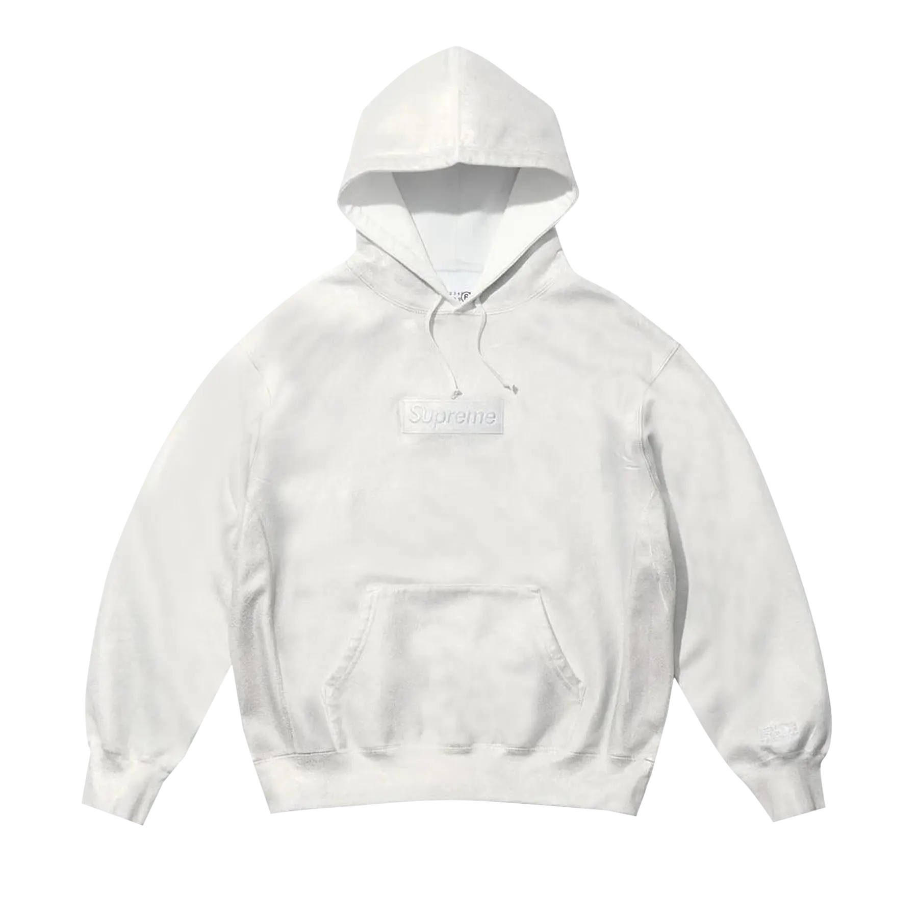 Supreme x MM6 Maison Margiela Foil Box Logo Hooded Sweatshirt 'White'