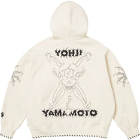 Supreme Y's Yohji Yamamoto Zip Up Hooded Sweatshirt White
