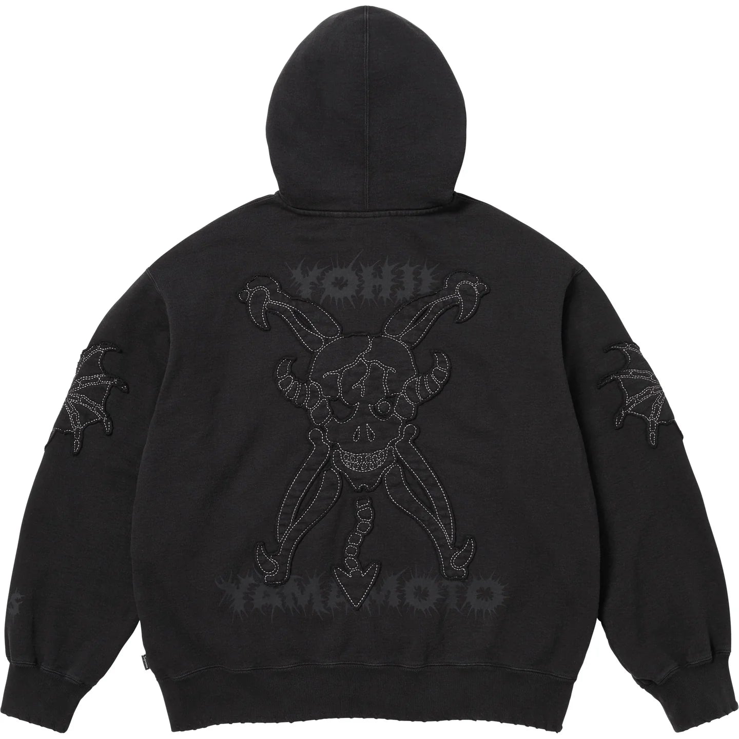 Supreme Y's Yohji Yamamoto Zip Up Hooded Sweatshirt Black