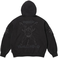 Supreme Y's Yohji Yamamoto Zip Up Hooded Sweatshirt Black
