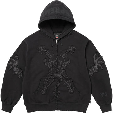 Supreme Y's Yohji Yamamoto Zip Up Hooded Sweatshirt Black