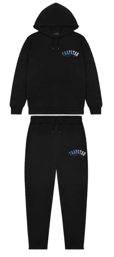 Trapstar Arch Fade Tracksuit - Black/Black