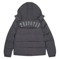 Trapstar Irongate Detachable Hooded Puffer Jacket Stone Grey