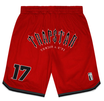 Trapstar Irongate Basketball Shorts Red