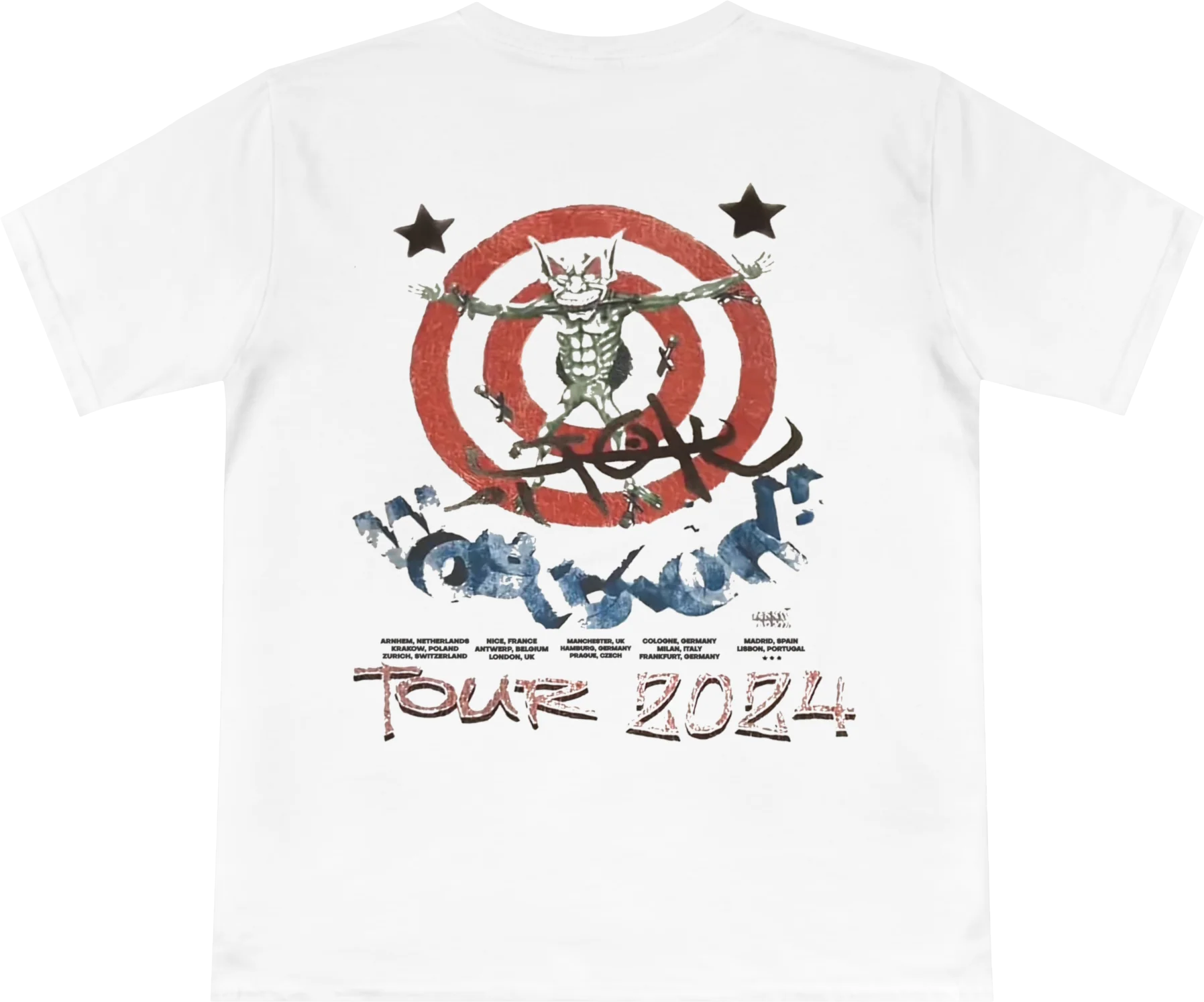 Travis Scott Utopia Circus Maximus Europe Tour 2024 Tee White