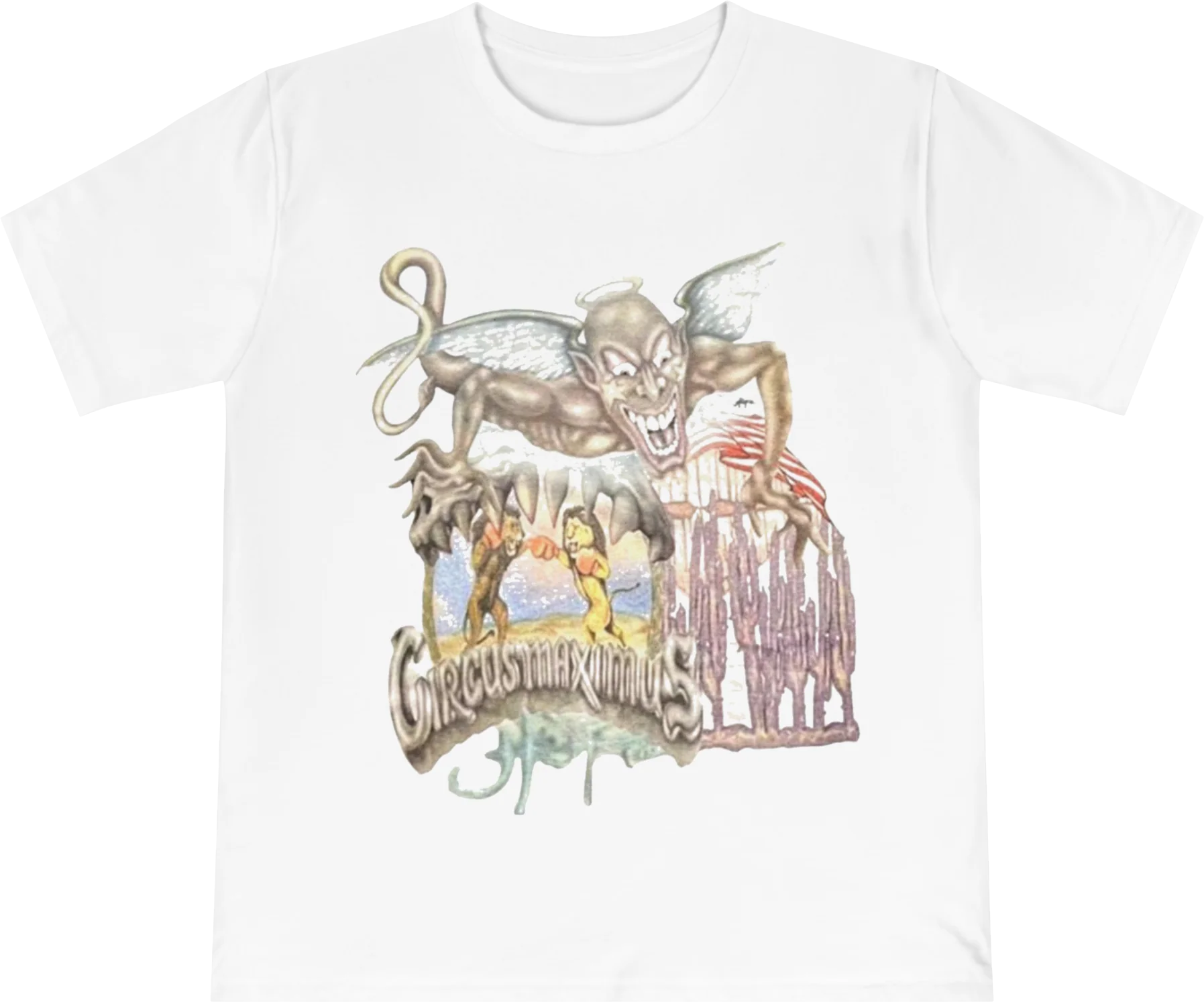 Travis Scott Utopia Circus Maximus Europe Tour 2024 Tee White