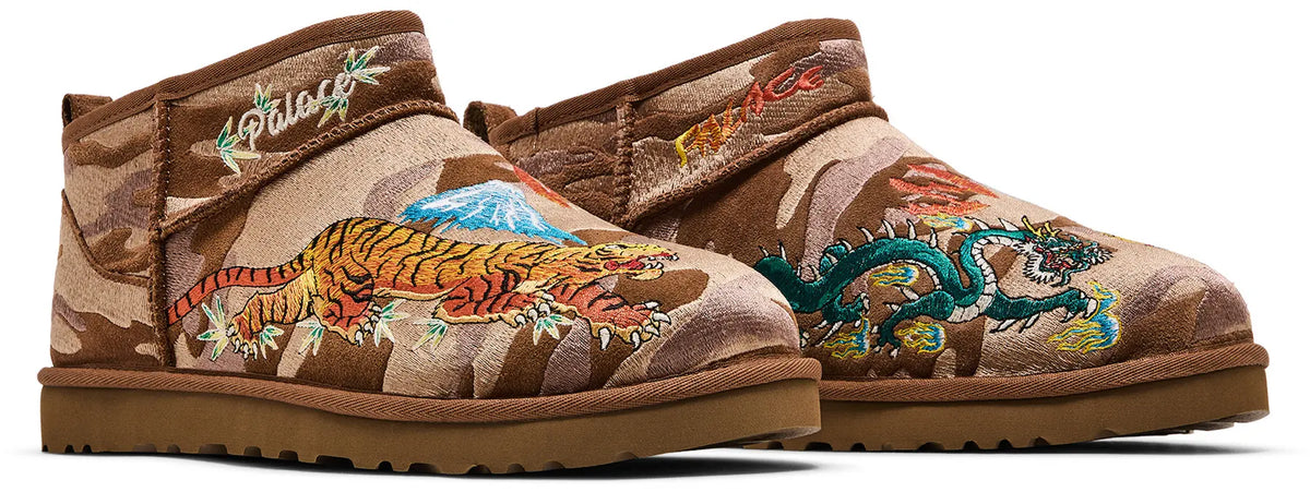 Palace x UGG Classic Ultra Mini Boot 'Chestnut Camo'
