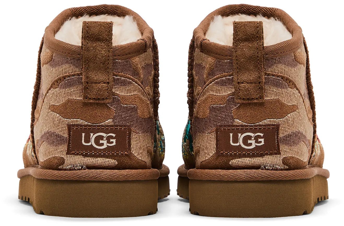 Palace x UGG Classic Ultra Mini Boot 'Chestnut Camo'