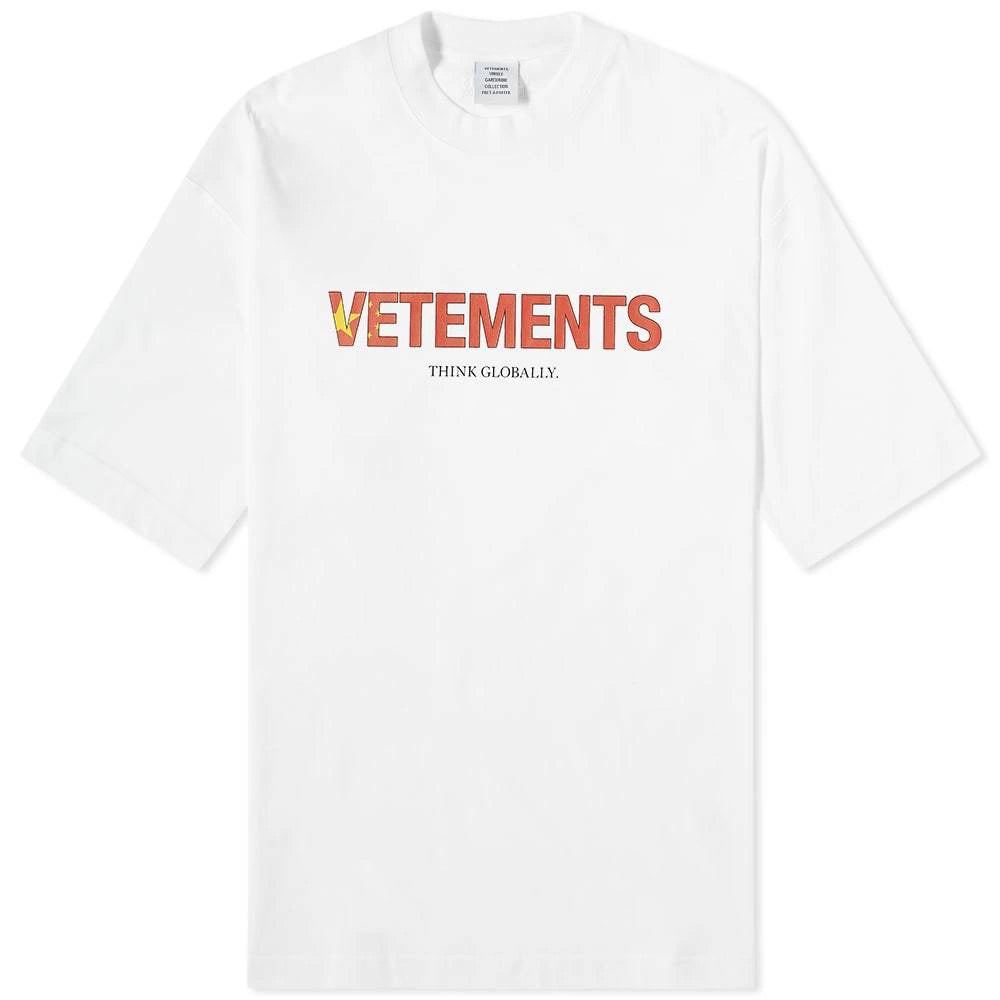Vetements China Flag Logo White