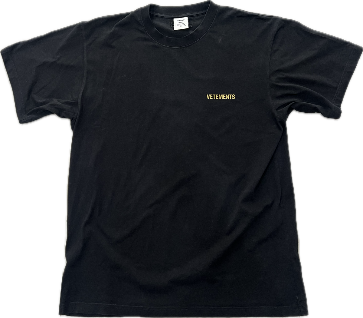 Vetements Classic Logo Tee Black