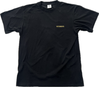 Vetements Classic Logo Tee Black