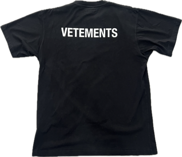 Vetements Classic Logo Tee Black
