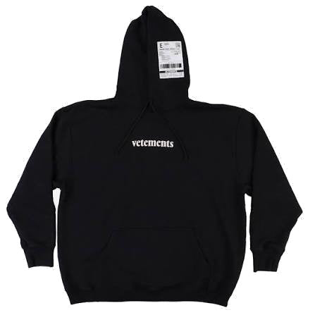 Vetements Priority Mail Hoodie Black