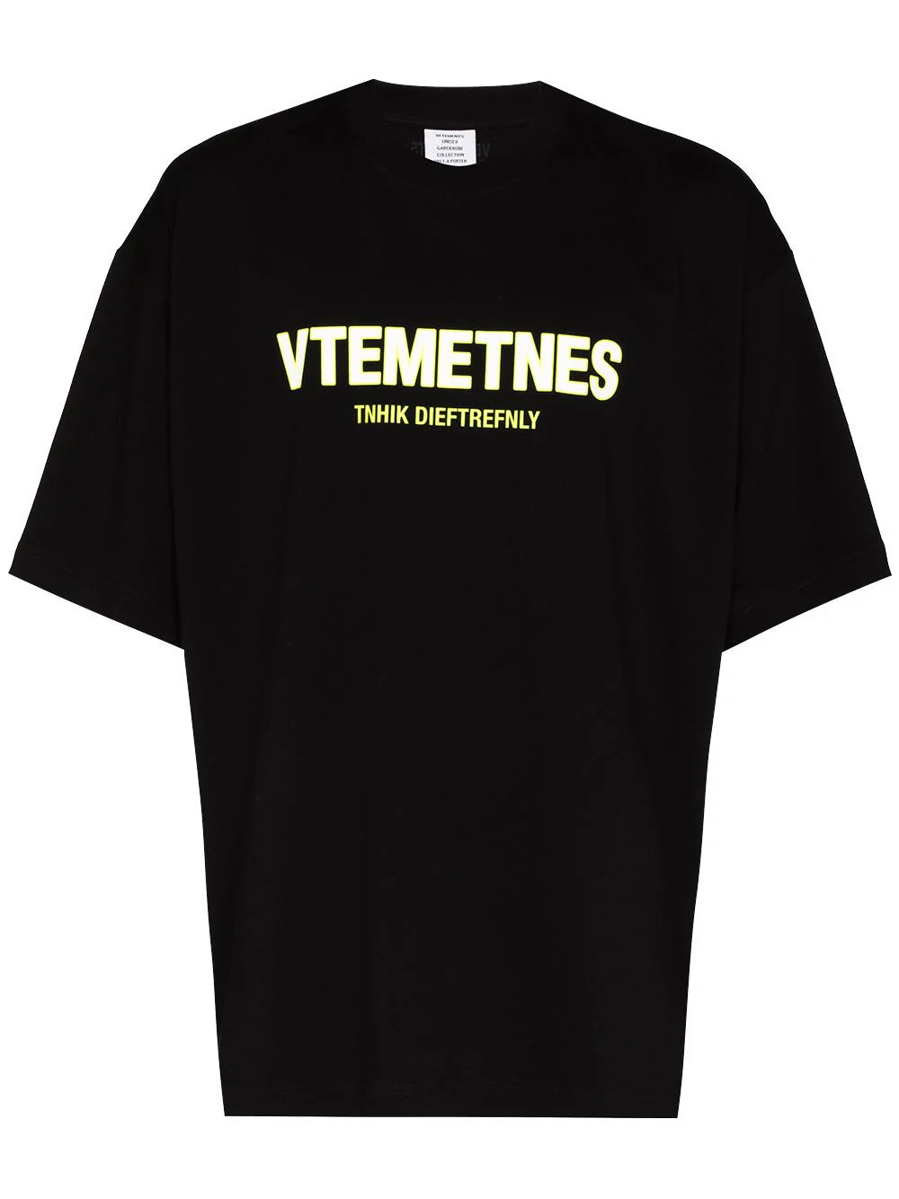 Vetements Think Differently VTEMETNES Tee Black