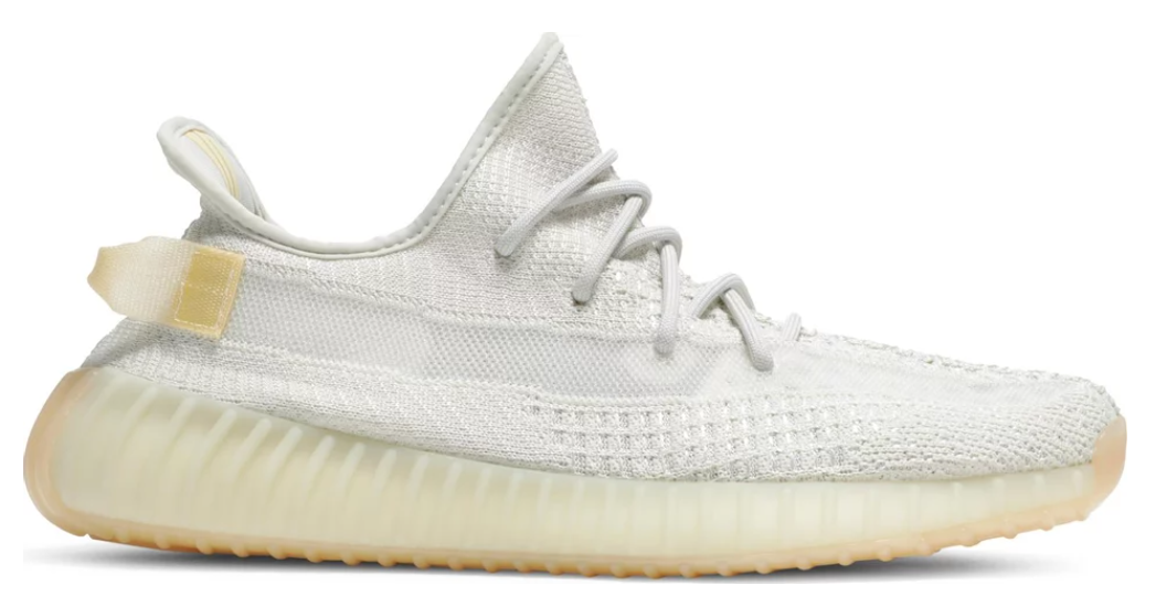 białe kremowe buty adidas yeezy boost 350 v2 light w kolaboracji z kanye west