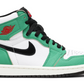 zielone czerwone czarne wysokie buty damskie air jordan 1 high lucky green w