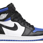 niebieskie granatowe czarne białe wysokie buty air jordan 1 high royal toe