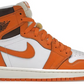 pomarańczowe białe czarne wysokie air jordan 1 high starfish