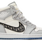 szare białe czarne niebieskie wysokie buty highend air jordan 1 high x dior w kolaboracji z dior